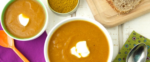 Zupa-krem marchwiowo-kalafiorowa na ostro